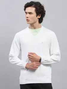 Monte Carlo Men Cotton V-Neck Pullover Sweater