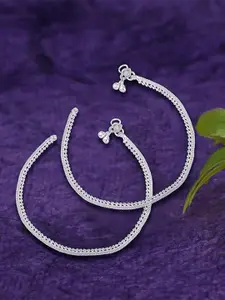 Heer Collection Silver Plated Anklet