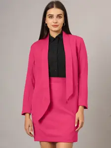 BRINNS Shawl Neck Coat & Skirt