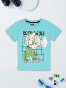 max Boys Graphic Printed Round Neck Cotton T-shirt