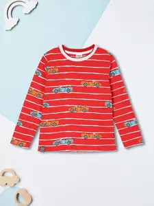 max Boys Conversational Printed Round Neck Cotton T-shirt