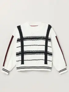 Tommy Hilfiger Girls Cable Knit Pullover