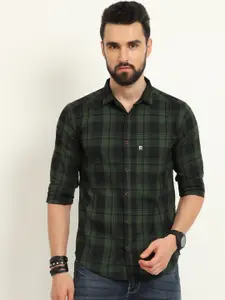 ALLWIN PAUL Men Comfort Shepherd Checks Opaque Checked Formal Shirt