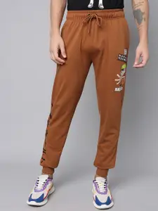 Free Authority Men Naruto Anime Printed Mid-Rise Casual Joggers
