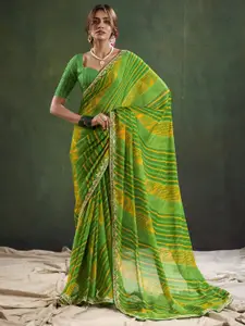 Anouk Leheriya Printed Sequinned Saree