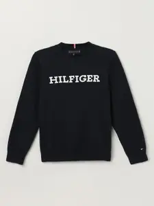 Tommy Hilfiger Boys Typography Printed Pullover