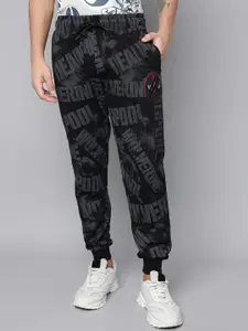 Free Authority Men Deadpool & Wolverine Printed Mid-Rise Joggers