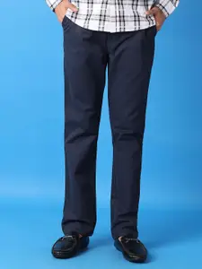 V-Mart Men Solid Slim Fit Trousers