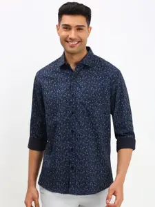 Allen Solly Men Spread Collar Floral Printed Cotton Slim Fit Casual Shirt