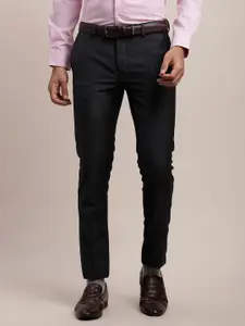 Turtle Men Tailored Slim Fit Solid Trousers