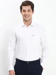 Allen Solly Men Spread Collar Micro Checked Cotton Slim Fit Formal Shirt