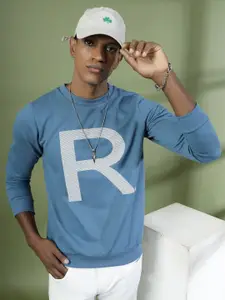 Rigo Men Typography Printed Round Neck Pullover Sweatshirt