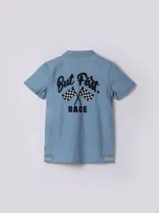 Fame Forever by Lifestyle Boys Spread Collar Typography Printed Cotton Casual Shirt