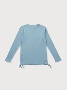 Gini and Jony Girls Solid Round Neck Cotton Pullover Sweatshirt