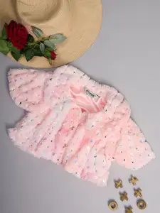 Stylo Bug Girls Embellished Crop Shrug