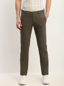 Allen Solly Men Printed Slim Fit Cotton Trousers