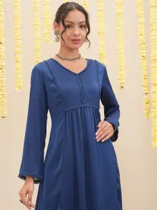 Vishudh V Neck A-Line Kurta