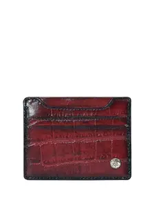 Eske Men Textured Leather Card Case Holder