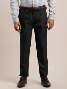 Turtle Men Tailored Skinny Fit Solid Trousers