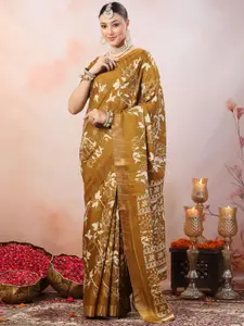 Stylum Floral Printed Zari Saree