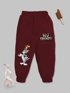 YK X Minute Mirth Boys Tom& Jerry Printed Pure Cotton Joggers