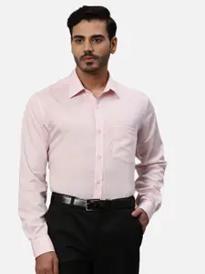 Park Avenue Men Spread Collar Solid Cotton Formal Shirt