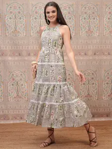 Vishudh Floral Printed Maxi Dress