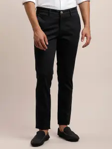 Turtle Men Cotton Relaxed Tapered Fit Chinos Trousers