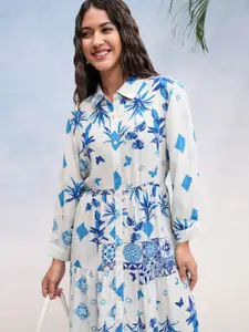 Vishudh Women Floral Print Shirt Dress