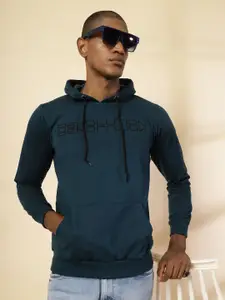 Rigo Men Typography Printed Hood Pullover Sweatshirt