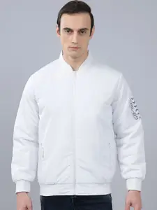 Cantabil Men Collarless Winter Bomber Jacket