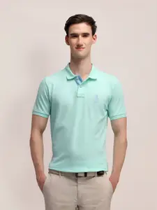 U.S. Polo Assn. Men Brand Logo Solid Slim Fit T-shirt