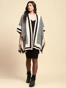 Global Republic Printed High-Low Open Front Shrug