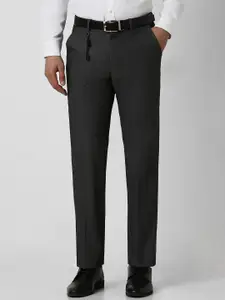 V Dot Men Self Design Slim Fit Trousers