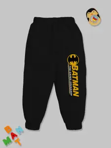 YK X Minute Mirth Boys Batman Printed Fleece Joggers