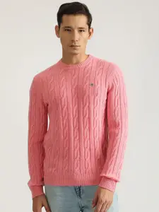 GANT Men Cable Knit Woollen Pullover