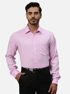 Park Avenue Men Spread Collar Solid Cotton Formal Shirt