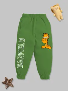 YK X Minute Mirth Boys Garfield Printed Fleece Joggers