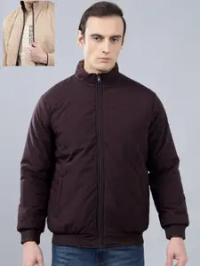 Cantabil Men Cotton Solid Winter Reversible Bomber Jacket