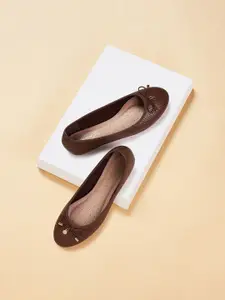 Forever Glam by Pantaloons Women Colourblocked Ballerinas with Bows Flats