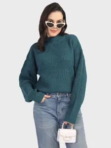 CHKOKKO Women Cable Knit Woollen Pullover
