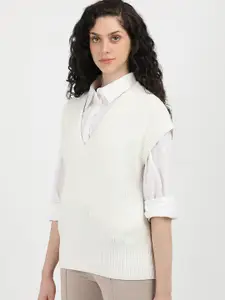 Calvin Klein Jeans Women V-Neck Sweater Vest