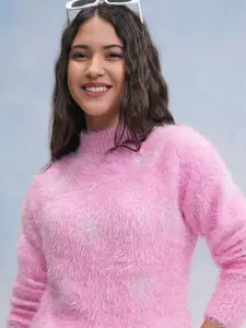 Tokyo Talkies Women Turtle Neck Pullover Sweater