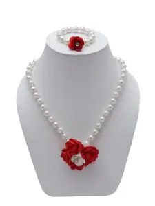 Daizy Girls Flower Necklace & Bracelet Jewellery Set