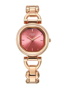 Titan Women Brass Dial & Stainless Steel Bracelet Style Straps Analogue Watch 95301WM01