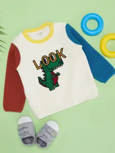 Pantaloons Baby Boys Graphic Printed Round Neck Pullover Sweatshirt