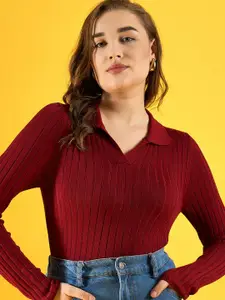 98 Degree North Women Striped Pullover