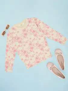 Pantaloons Junior Girls Floral Printed Pullover Sweaters
