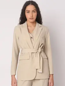 Vero Moda Striped Single-Breasted Formal Blazers