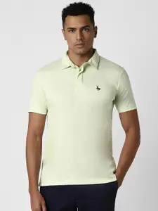 Van Heusen Sport Men Solid Polo Collar Cotton T-shirt